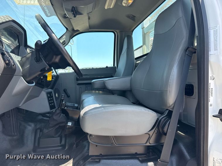 image for item EG5937 2015 Ford F750 Super Duty cable placer bucket truck