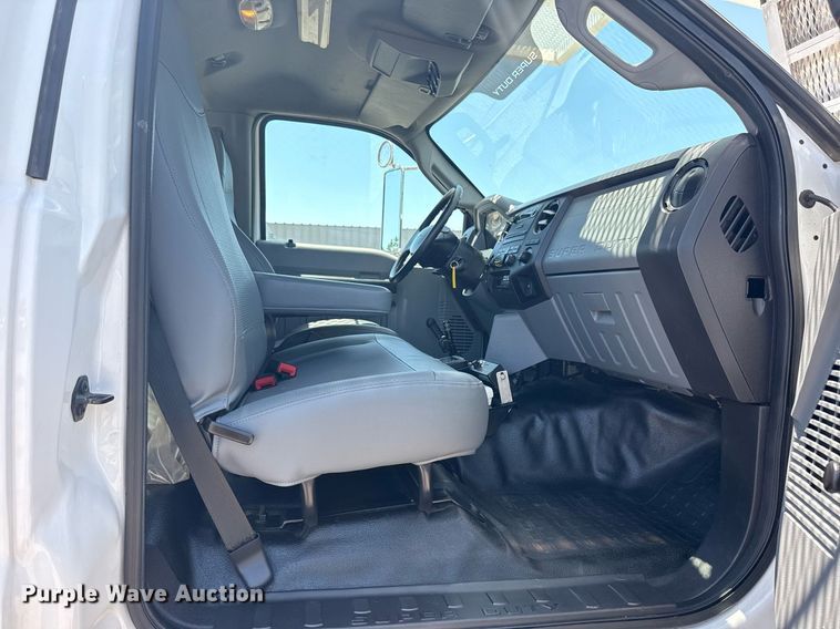 image for item EG5937 2015 Ford F750 Super Duty cable placer bucket truck