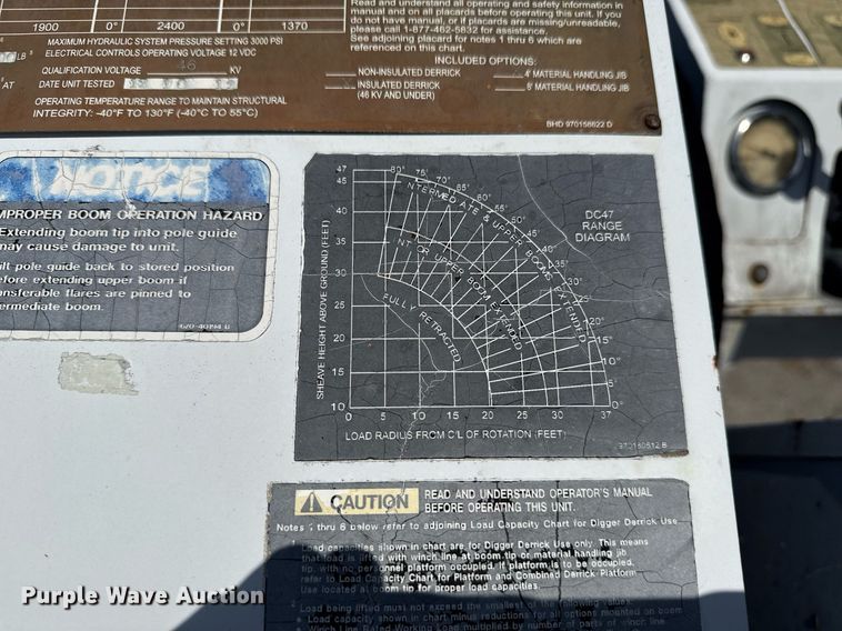 image for item EG5948 2013 Freightliner Business Class M2 digger derrick truck