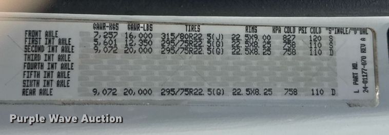 image for item EG5950 2015 Freightliner 114SD vacuum truck