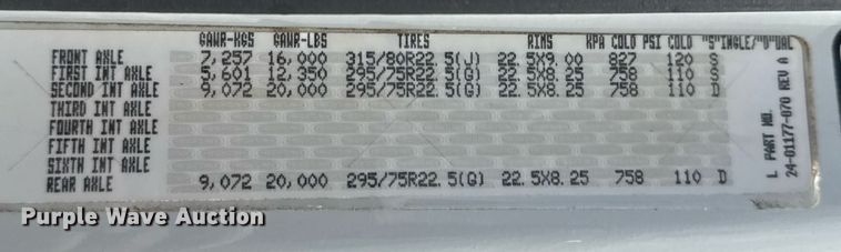 image for item EG5950 2015 Freightliner 114SD vacuum truck