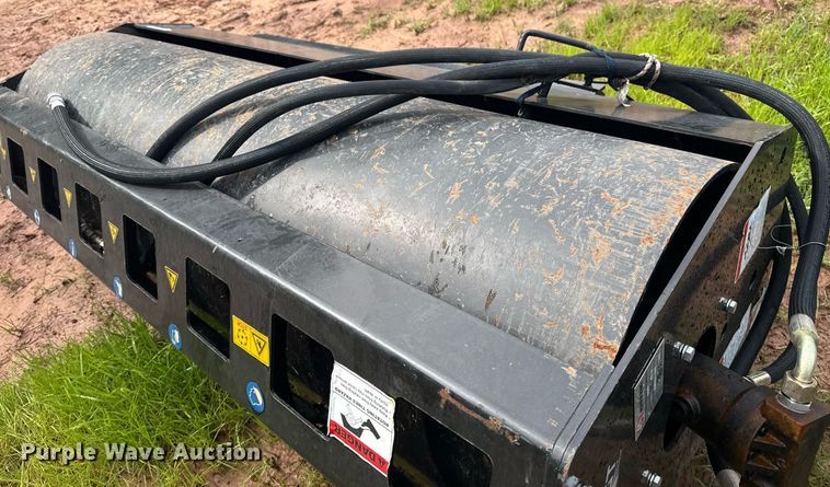 image for item EG8111 2023 Mower King SSVR72 skid steer vibratory roller