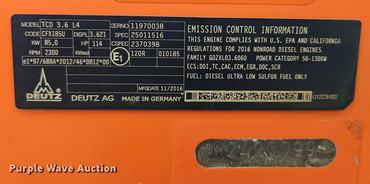 image for item EJ0133 2017 Hamm HD+ 90i VO-S double drum vibratory roller