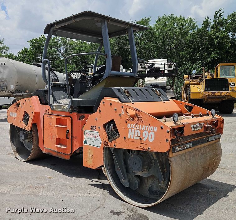 image for item EJ0136 2004 Hamm HD90 double drum vibratory roller
