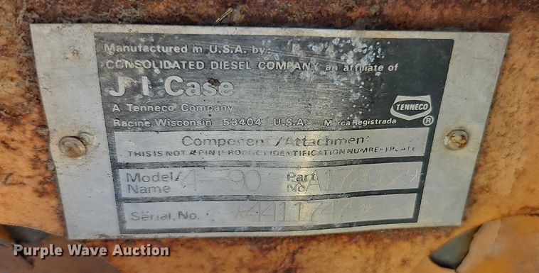 image for item EJ0140 Case 580E backhoe