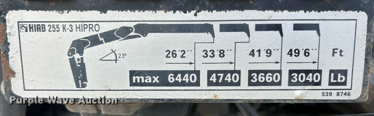 image for item EK8081 2007 Sterling Truck L9500 Series crane truck