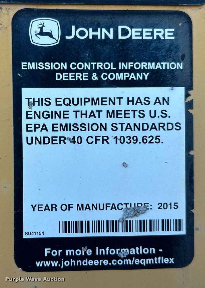 image for item EK8266 2015 John Deere 329E tracked skid steer loader