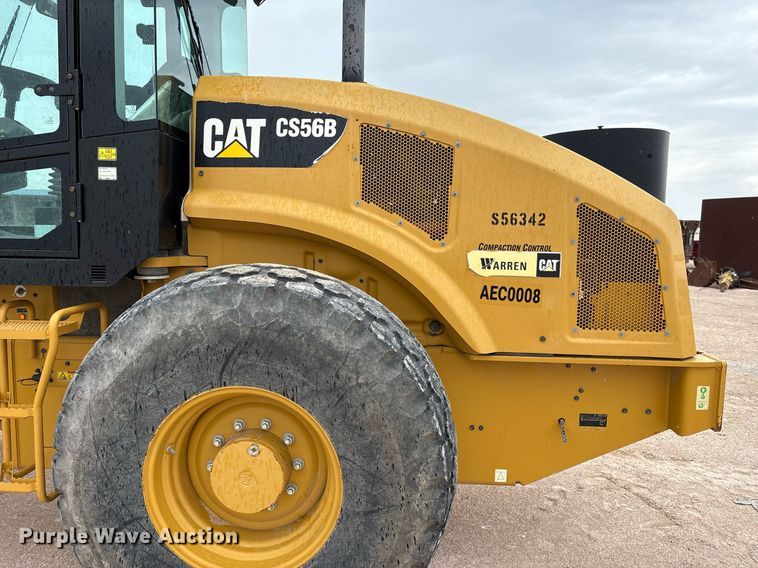 image for item EL2144 2017 Caterpillar CS56B single drum vibratory roller