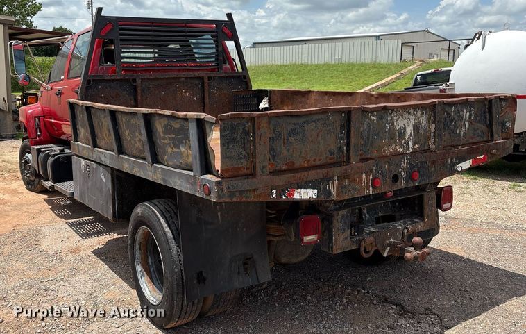 image for item EL2151 2000 Chevrolet C7500 Crew Cab dump flatbed truck