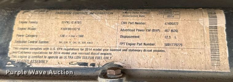 image for item EM2114 2014 Case IH 580 Quadtrac 4WD tractor