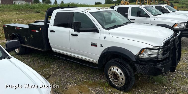 image for item EM2596 2012 Dodge Ram 5500 Crew Cab flatbed truck