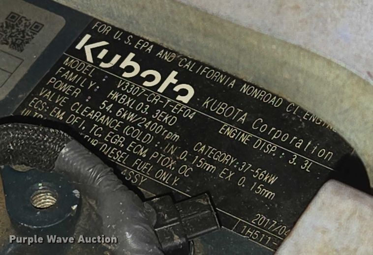 image for item EN3892 Kubota SVL 75-2 tracked skid steer loader