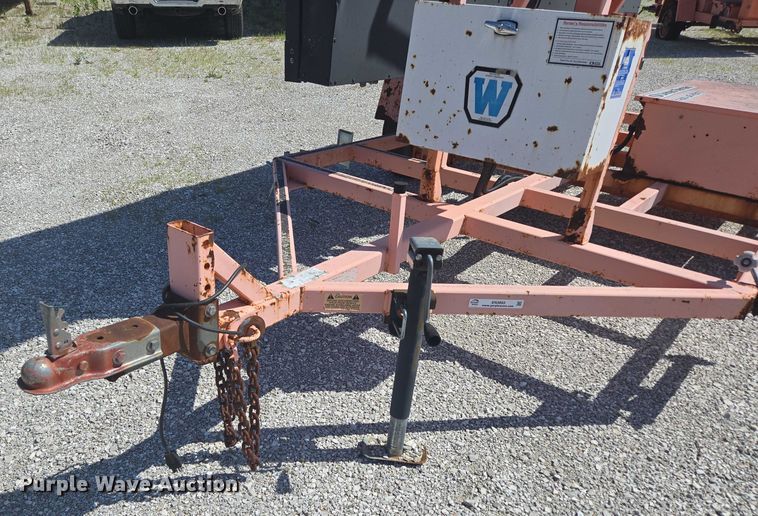 image for item EN3893 Wanco message board trailer 