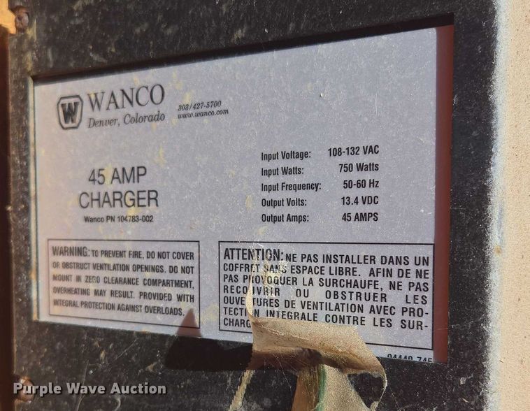 image for item EN3893 Wanco message board trailer 