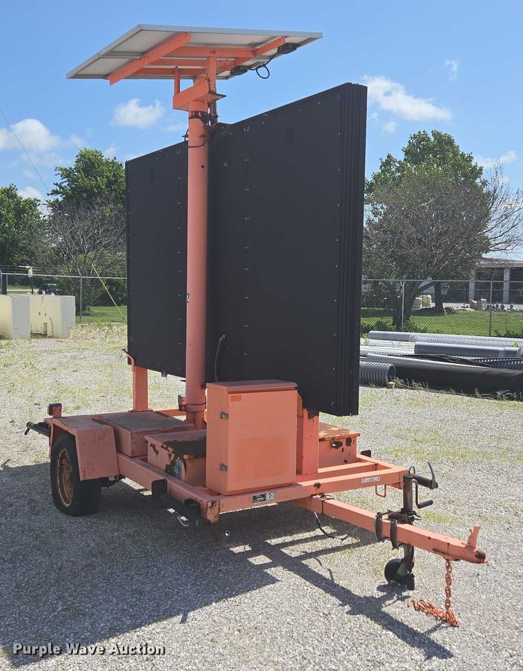 image for item EN3894 K&K message board trailer 