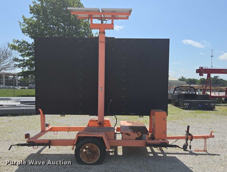 image for item EN3894 K&K message board trailer 