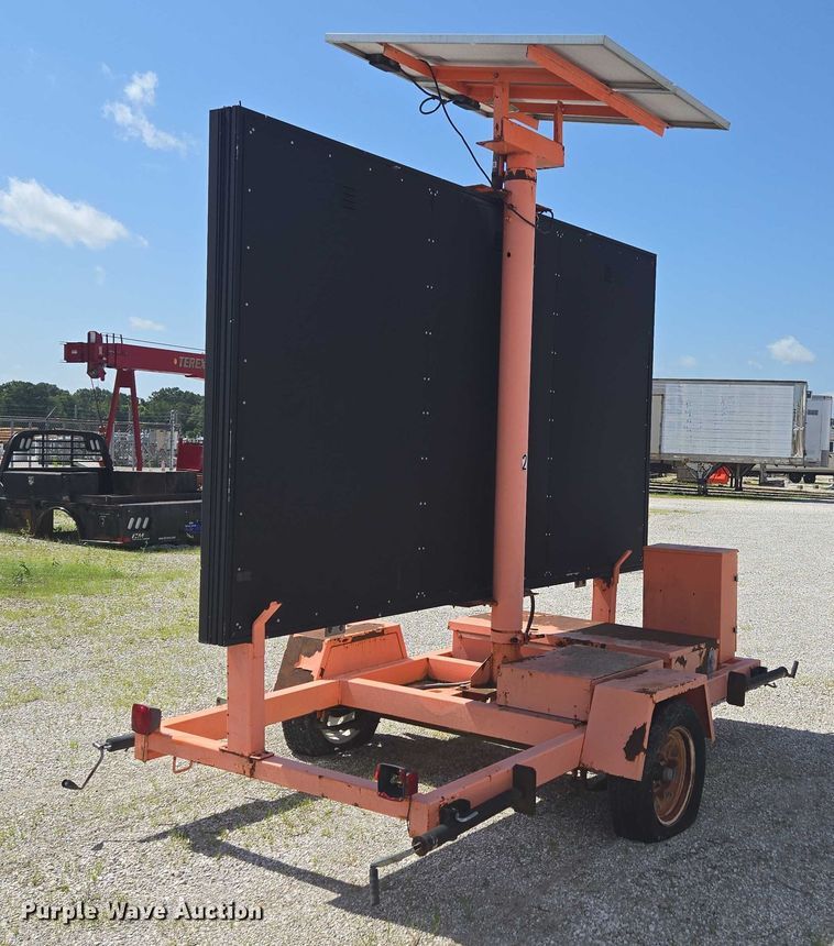 image for item EN3894 K&K message board trailer 