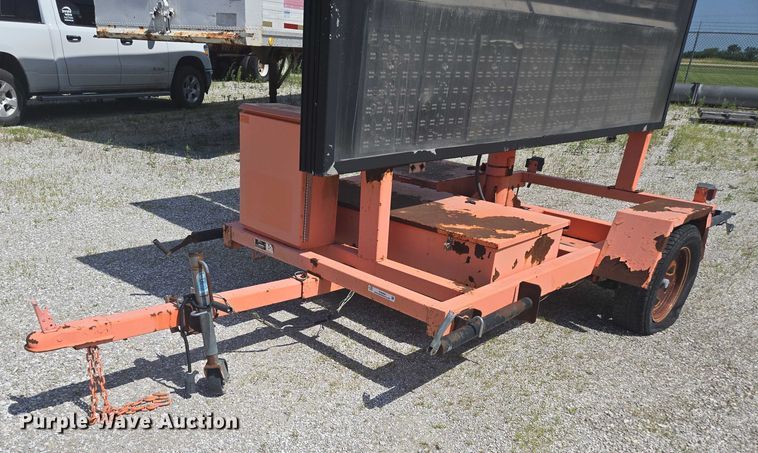 image for item EN3894 K&K message board trailer 