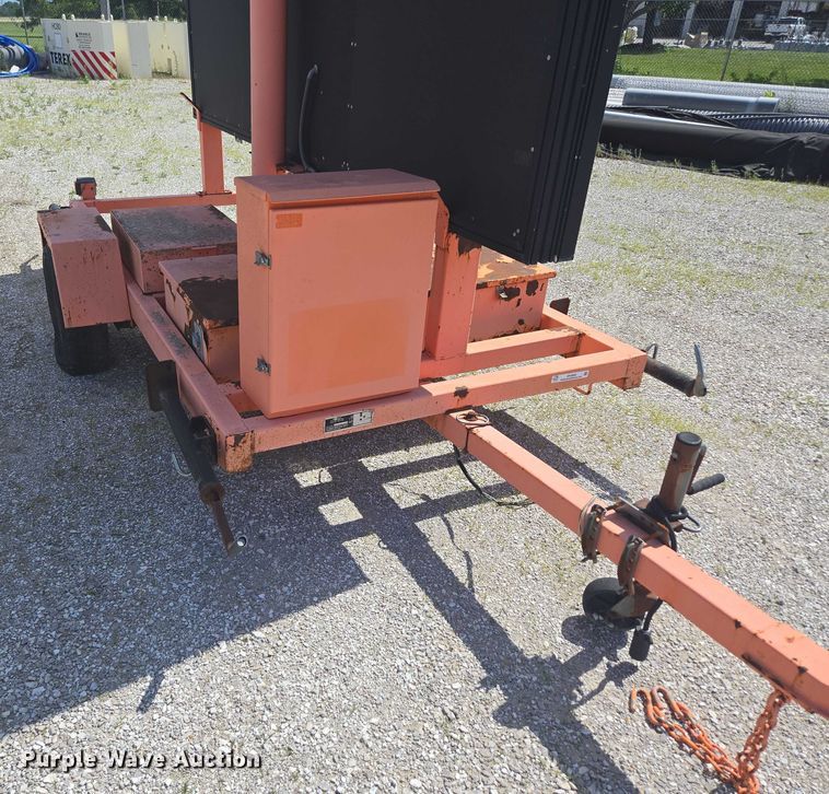 image for item EN3894 K&K message board trailer 