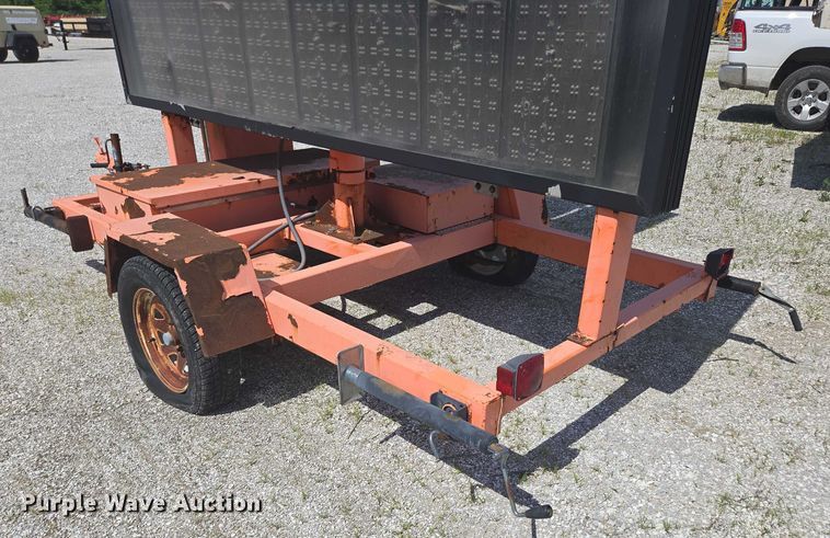 image for item EN3894 K&K message board trailer 