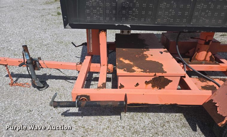 image for item EN3894 K&K message board trailer 