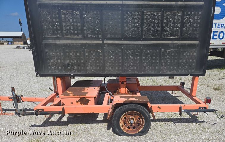 image for item EN3894 K&K message board trailer 