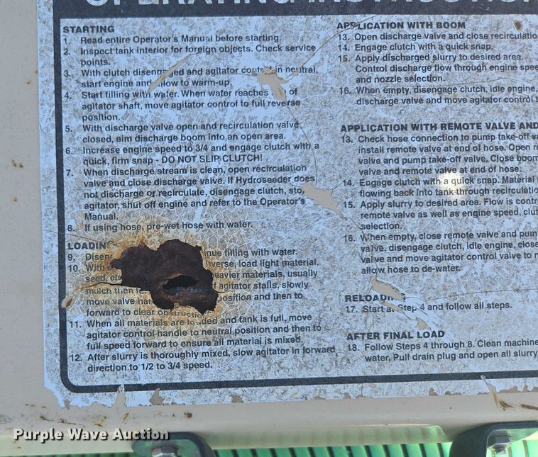 image for item EN3899 2005 Finn T120GN II hydroseeder