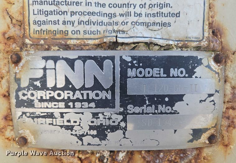 image for item EN3899 2005 Finn T120GN II hydroseeder