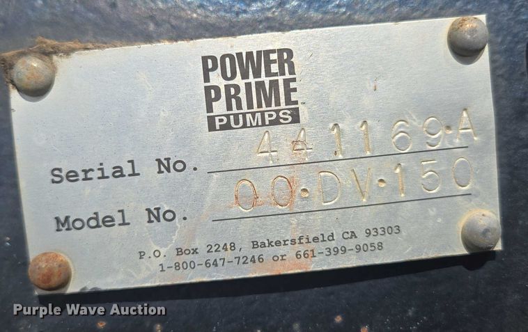 image for item EN3906 Power Prime Pumps 00 DV 150 pump