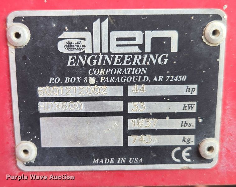 image for item EN3907 Allen HDX600 Hydra-Drive Extreme power trowel