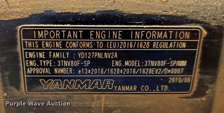 image for item EN3919 2021 Multiquip Rammax 1575 trench compactor