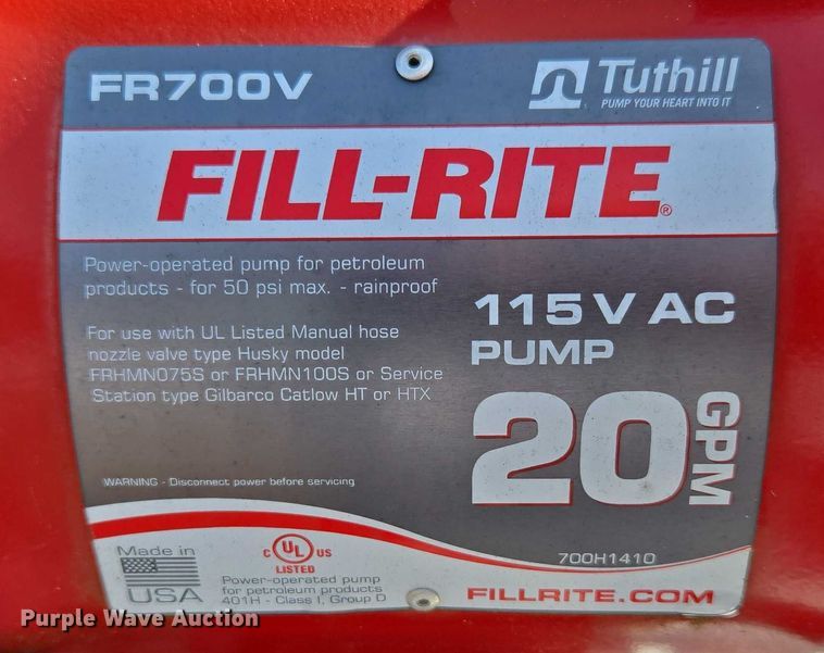 image for item EN3927 Certified Equipment and Mfg. Co. diesel fuel tank