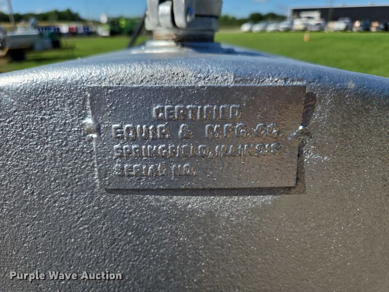 image for item EN3927 Certified Equipment and Mfg. Co. diesel fuel tank