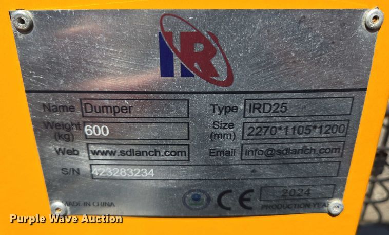 image for item EN3945 IR IRD25 crawler dumper