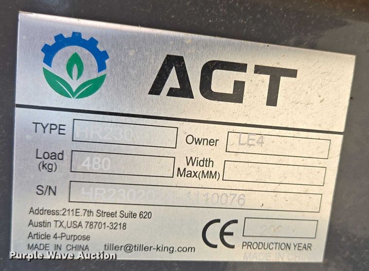 image for item EN3948 AGT HR230 compact wheel loader