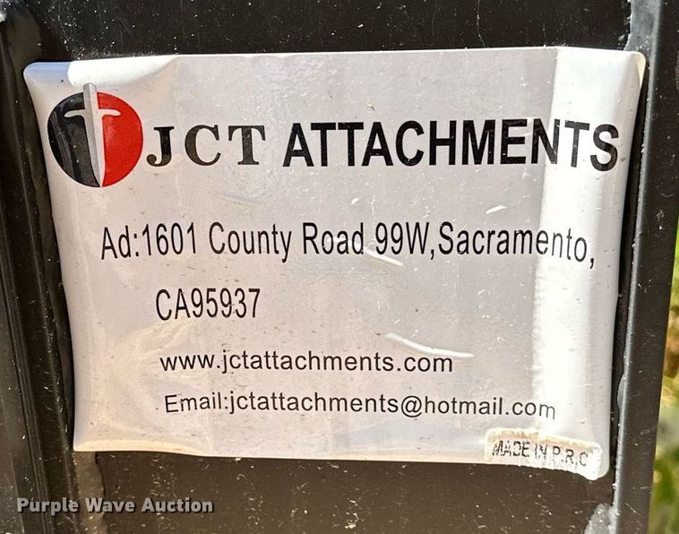 image for item EN3956 JCT Attachments skid steer roller