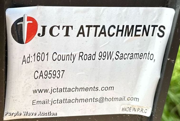 image for item EN3957 JCT Attachments skid steer roller