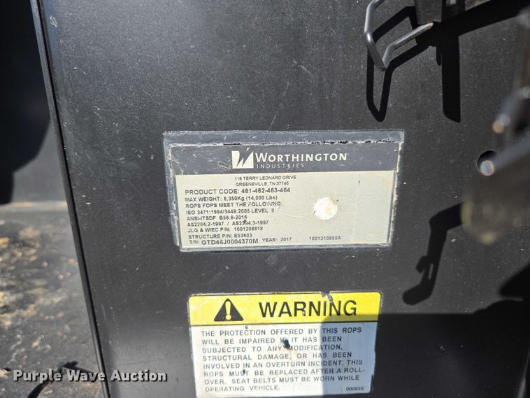 image for item EN3964 2017 Caterpillar TH255C telehandler