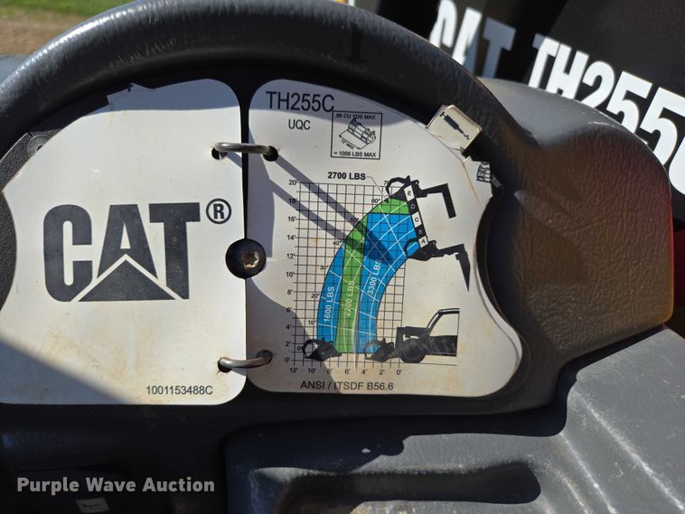 image for item EN3964 2017 Caterpillar TH255C telehandler