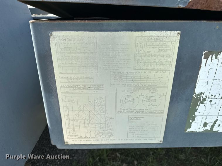 image for item EN3965 Lorain LRT-110 crane