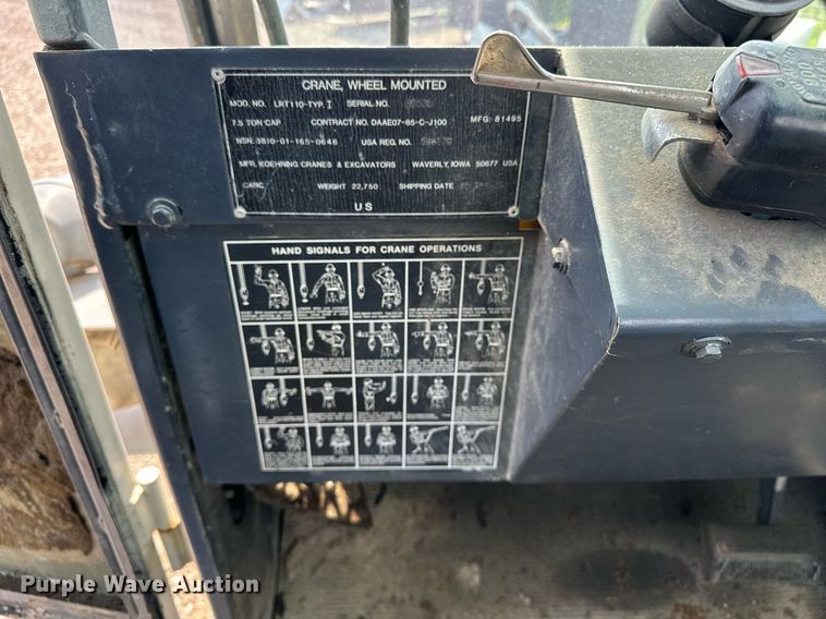 image for item EN3965 Lorain LRT-110 crane