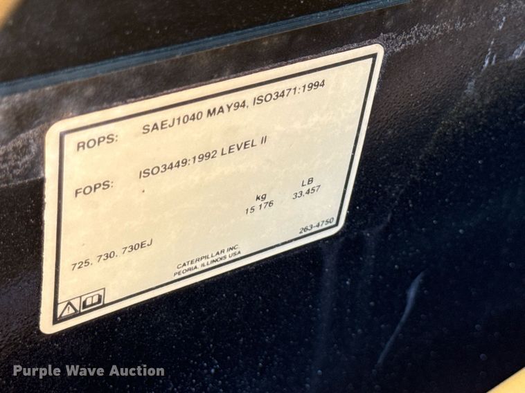 image for item EN3966 Caterpillar 730 haul truck