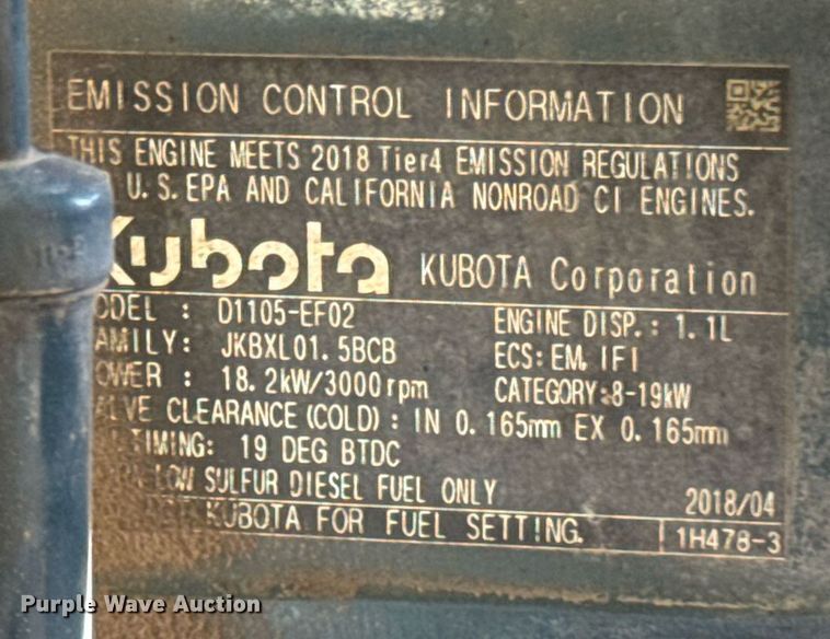 image for item EN4583 2018 Ditch Witch SK800 compact utility loader