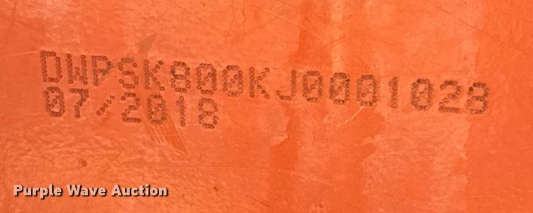 image for item EN4583 2018 Ditch Witch SK800 compact utility loader