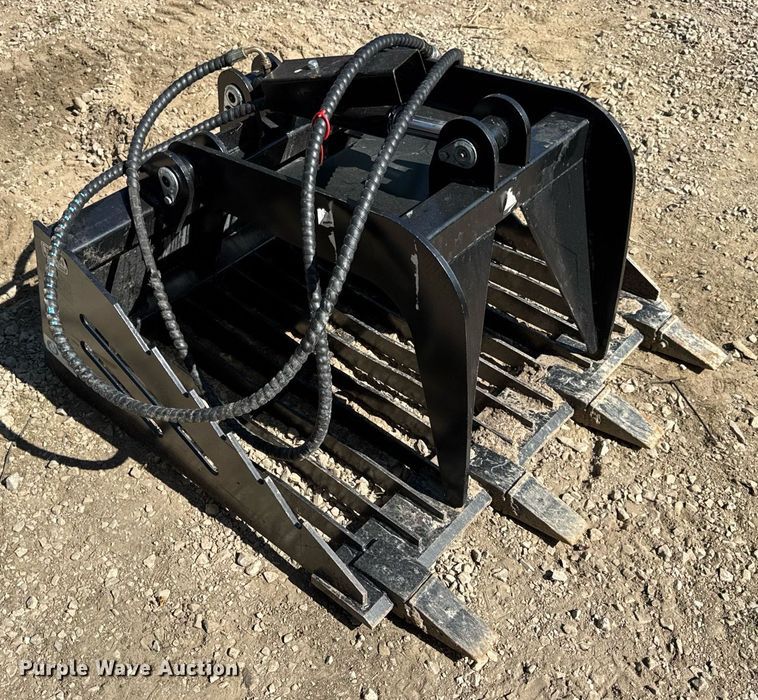 image for item EN4584 Titan Compact utility loader rock grapple bucket