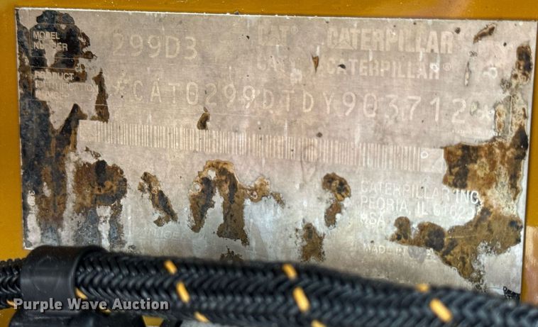 image for item EN4592 2021 Caterpillar 299D3 tracked skid steer loader