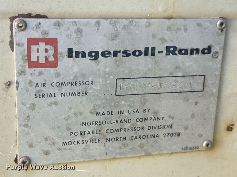 image for item EN4607 Ingersoll-Rand P-100-W-W air compressor