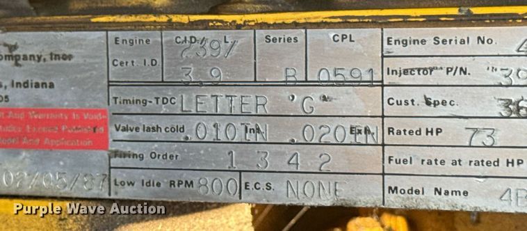 image for item EN4608 1987 Bomag BW12R pneumatic roller