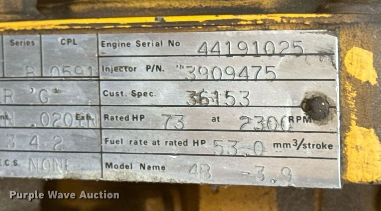 image for item EN4608 1987 Bomag BW12R pneumatic roller