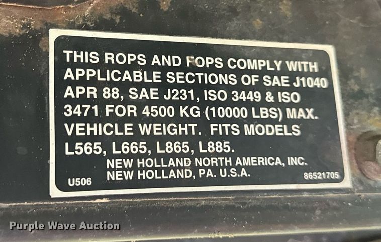 image for item EN4617 1995 New Holland LX565 skid steer loader